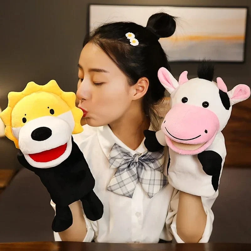 Gefüllte Plüschtiere Spielzeug Handfingerpuppe Kawaii Puppen Pädagogisches Babyspielzeug Lernen & Bildung Affe Tiger Kinder Geschenk