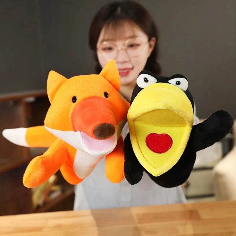 Gefüllte Plüschtiere Spielzeug Handfingerpuppe Kawaii Puppen Pädagogisches Babyspielzeug Lernen & Bildung Affe Tiger Kinder Geschenk