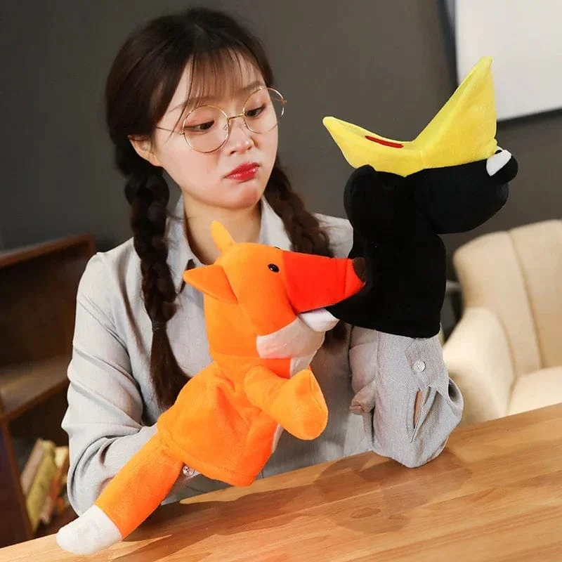 Gefüllte Plüschtiere Spielzeug Handfingerpuppe Kawaii Puppen Pädagogisches Babyspielzeug Lernen & Bildung Affe Tiger Kinder Geschenk