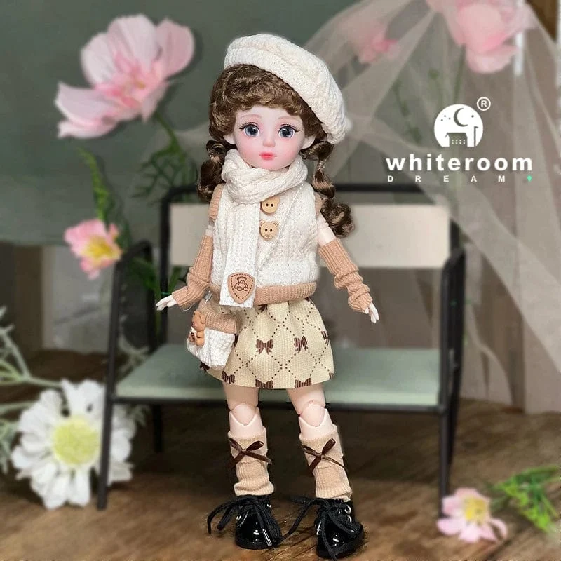 Kugelgelenkpuppe Spielzeug Bjd Puppen für Mädchen Puppen 1/6 Sternengraue Augen 30cm Lolita Modekleid DIY Spielzeug Kinder Geburtstagsgeschenke