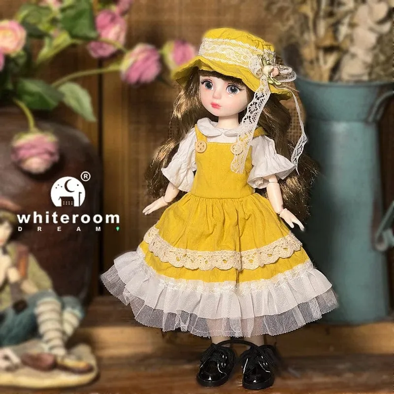 Kugelgelenkpuppe Spielzeug Bjd Puppen für Mädchen Puppen 1/6 Sternengraue Augen 30cm Lolita Modekleid DIY Spielzeug Kinder Geburtstagsgeschenke