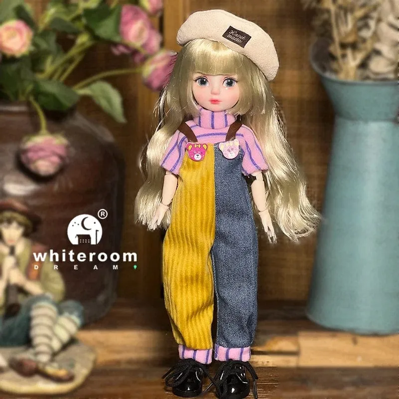 Kugelgelenkpuppe Spielzeug Bjd Puppen für Mädchen Puppen 1/6 Sternengraue Augen 30cm Lolita Modekleid DIY Spielzeug Kinder Geburtstagsgeschenke