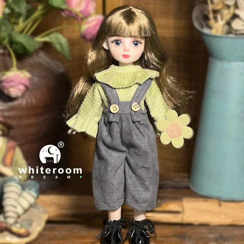 Kugelgelenkpuppe Spielzeug Bjd Puppen für Mädchen Puppen 1/6 Sternengraue Augen 30cm Lolita Modekleid DIY Spielzeug Kinder Geburtstagsgeschenke
