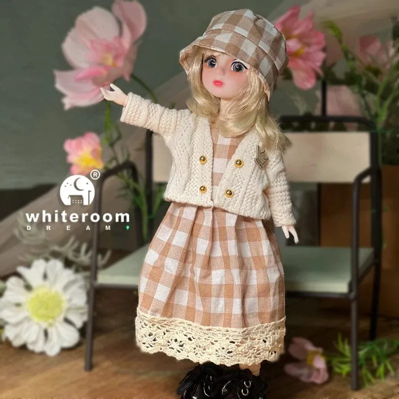 Kugelgelenkpuppe Spielzeug Bjd Puppen für Mädchen Puppen 1/6 Sternengraue Augen 30cm Lolita Modekleid DIY Spielzeug Kinder Geburtstagsgeschenke