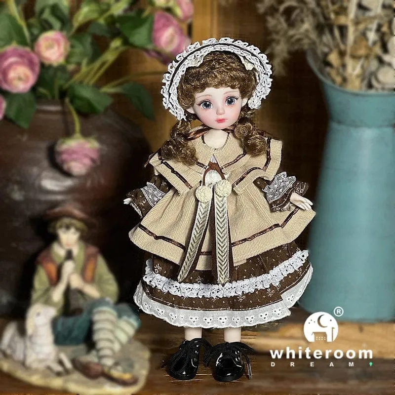 Kugelgelenkpuppe Spielzeug Bjd Puppen für Mädchen Puppen 1/6 Sternengraue Augen 30cm Lolita Modekleid DIY Spielzeug Kinder Geburtstagsgeschenke