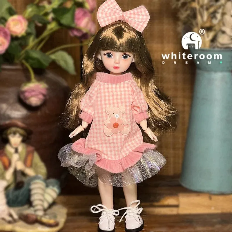 Kugelgelenkpuppe Spielzeug Bjd Puppen für Mädchen Puppen 1/6 Sternengraue Augen 30cm Lolita Modekleid DIY Spielzeug Kinder Geburtstagsgeschenke