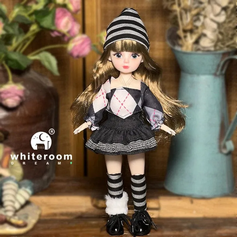 Kugelgelenkpuppe Spielzeug Bjd Puppen für Mädchen Puppen 1/6 Sternengraue Augen 30cm Lolita Modekleid DIY Spielzeug Kinder Geburtstagsgeschenke
