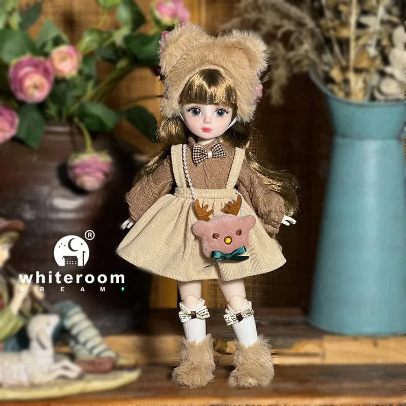 Kugelgelenkpuppe Spielzeug Bjd Puppen für Mädchen Puppen 1/6 Sternengraue Augen 30cm Lolita Modekleid DIY Spielzeug Kinder Geburtstagsgeschenke