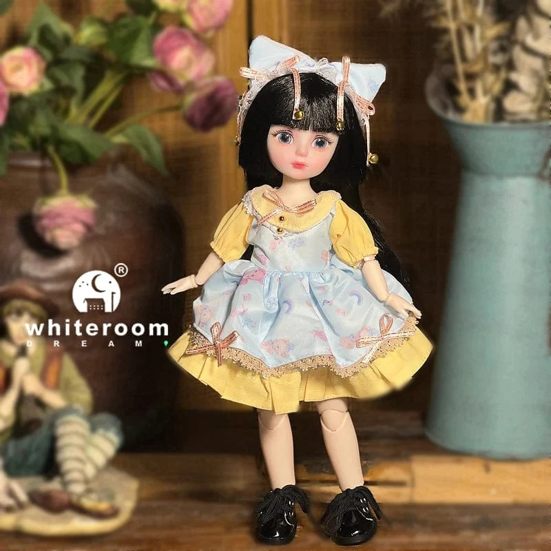 Kugelgelenkpuppe Spielzeug Bjd Puppen für Mädchen Puppen 1/6 Sternengraue Augen 30cm Lolita Modekleid DIY Spielzeug Kinder Geburtstagsgeschenke