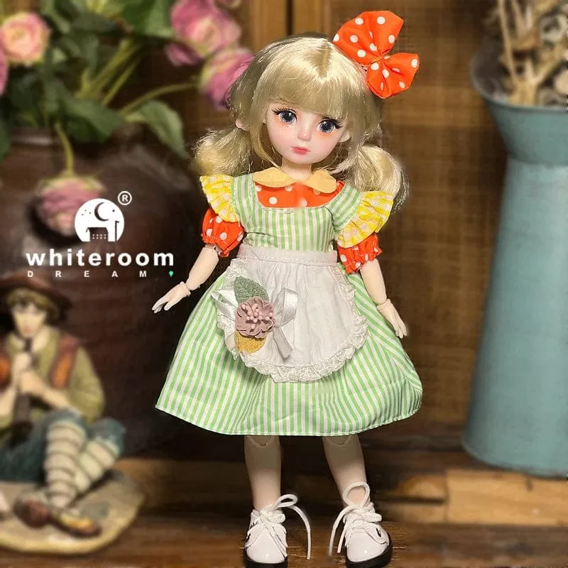 Kugelgelenkpuppe Spielzeug Bjd Puppen für Mädchen Puppen 1/6 Sternengraue Augen 30cm Lolita Modekleid DIY Spielzeug Kinder Geburtstagsgeschenke