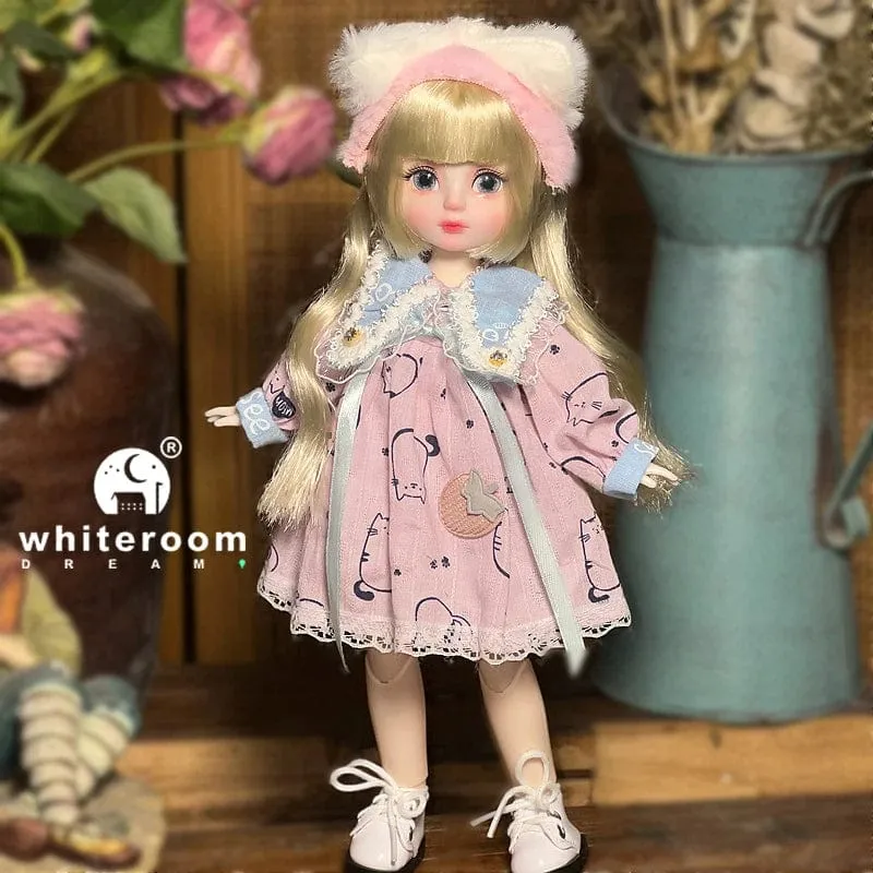 Kugelgelenkpuppe Spielzeug Bjd Puppen für Mädchen Puppen 1/6 Sternengraue Augen 30cm Lolita Modekleid DIY Spielzeug Kinder Geburtstagsgeschenke
