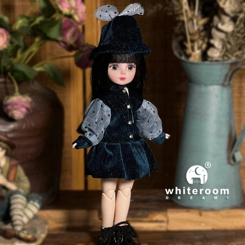 Kugelgelenkpuppe Spielzeug Bjd Puppen für Mädchen Puppen 1/6 Sternengraue Augen 30cm Lolita Modekleid DIY Spielzeug Kinder Geburtstagsgeschenke