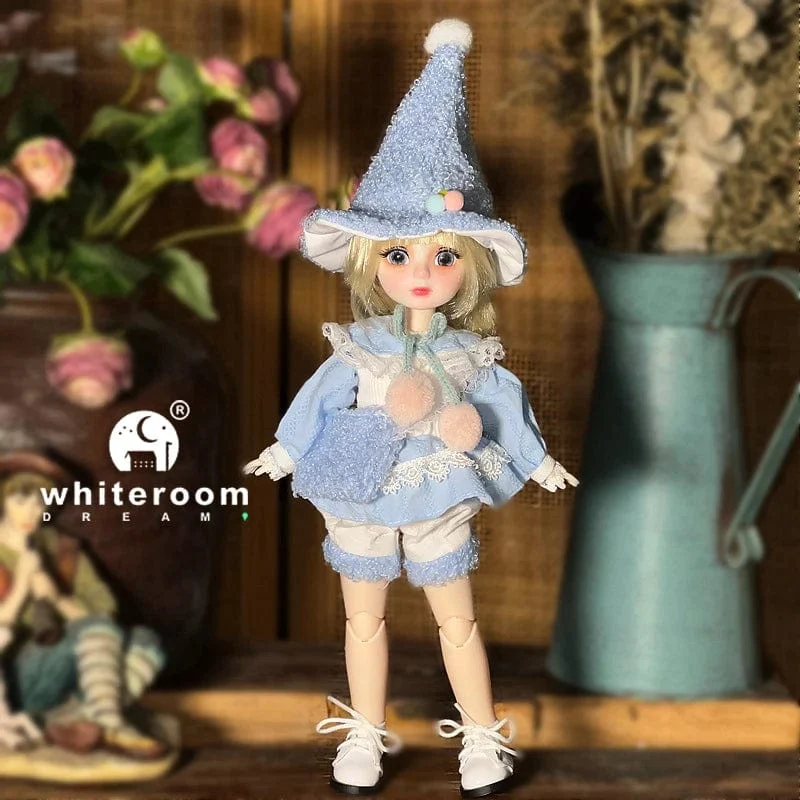 Kugelgelenkpuppe Spielzeug Bjd Puppen für Mädchen Puppen 1/6 Sternengraue Augen 30cm Lolita Modekleid DIY Spielzeug Kinder Geburtstagsgeschenke