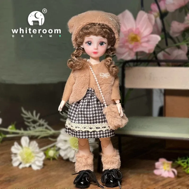 Kugelgelenkpuppe Spielzeug Bjd Puppen für Mädchen Puppen 1/6 Sternengraue Augen 30cm Lolita Modekleid DIY Spielzeug Kinder Geburtstagsgeschenke