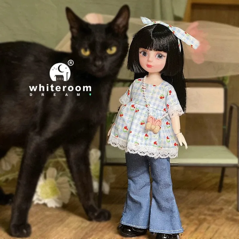 Kugelgelenkpuppe Spielzeug Bjd Puppen für Mädchen Puppen 1/6 Sternengraue Augen 30cm Lolita Modekleid DIY Spielzeug Kinder Geburtstagsgeschenke