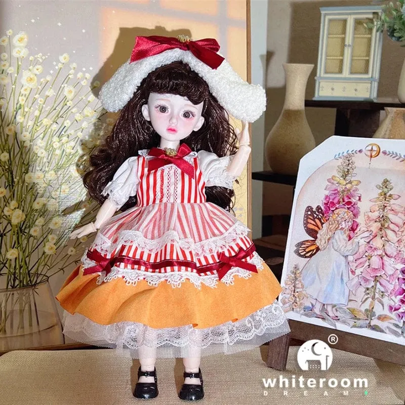 Kugelgelenkpuppe Spielzeug Bjd Puppen für Mädchen Puppen 1/6 Sternengraue Augen 30cm Lolita Modekleid DIY Spielzeug Kinder Geburtstagsgeschenke