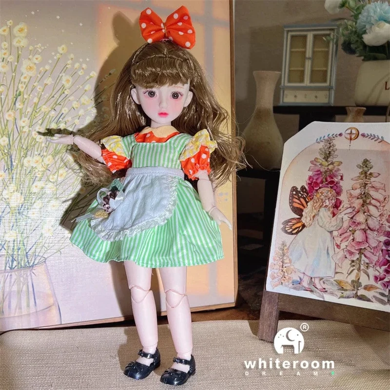 Kugelgelenkpuppe Spielzeug Bjd Puppen für Mädchen Puppen 1/6 Sternengraue Augen 30cm Lolita Modekleid DIY Spielzeug Kinder Geburtstagsgeschenke