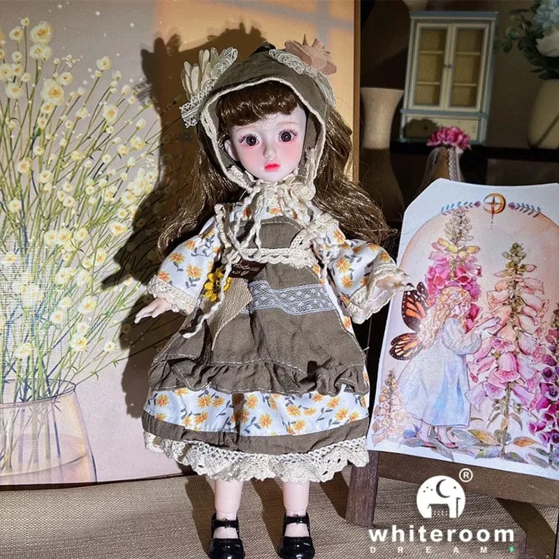 Kugelgelenkpuppe Spielzeug Bjd Puppen für Mädchen Puppen 1/6 Sternengraue Augen 30cm Lolita Modekleid DIY Spielzeug Kinder Geburtstagsgeschenke