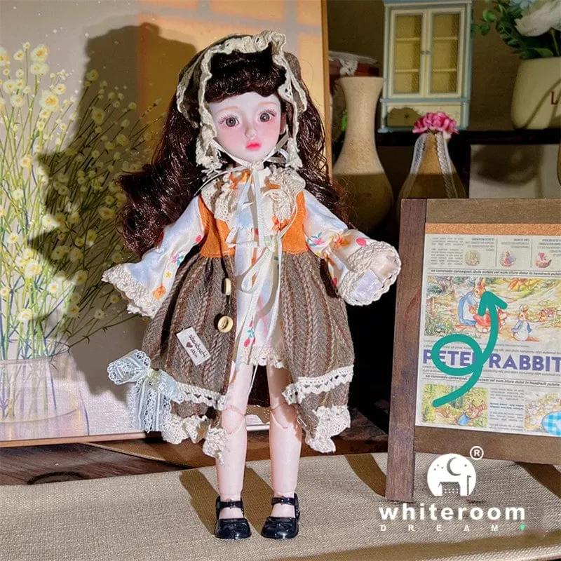Kugelgelenkpuppe Spielzeug Bjd Puppen für Mädchen Puppen 1/6 Sternengraue Augen 30cm Lolita Modekleid DIY Spielzeug Kinder Geburtstagsgeschenke