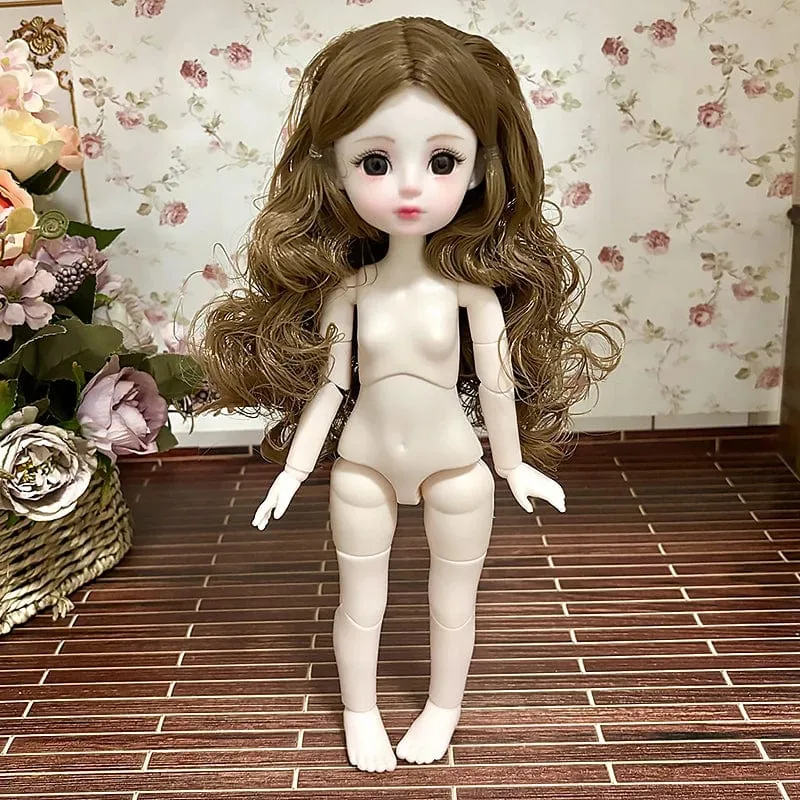 Kugelgelenkpuppe Spielzeug Bjd Puppen für Mädchen Puppen 1/6 Sternengraue Augen 30cm Lolita Modekleid DIY Spielzeug Kinder Geburtstagsgeschenke