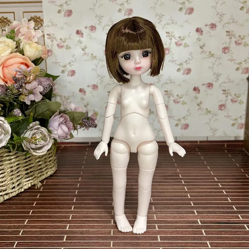 Kugelgelenkpuppe Spielzeug Bjd Puppen für Mädchen Puppen 1/6 Sternengraue Augen 30cm Lolita Modekleid DIY Spielzeug Kinder Geburtstagsgeschenke