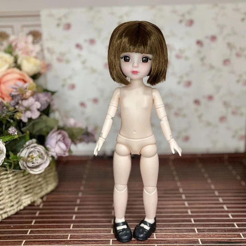 Kugelgelenkpuppe Spielzeug Bjd Puppen für Mädchen Puppen 1/6 Sternengraue Augen 30cm Lolita Modekleid DIY Spielzeug Kinder Geburtstagsgeschenke