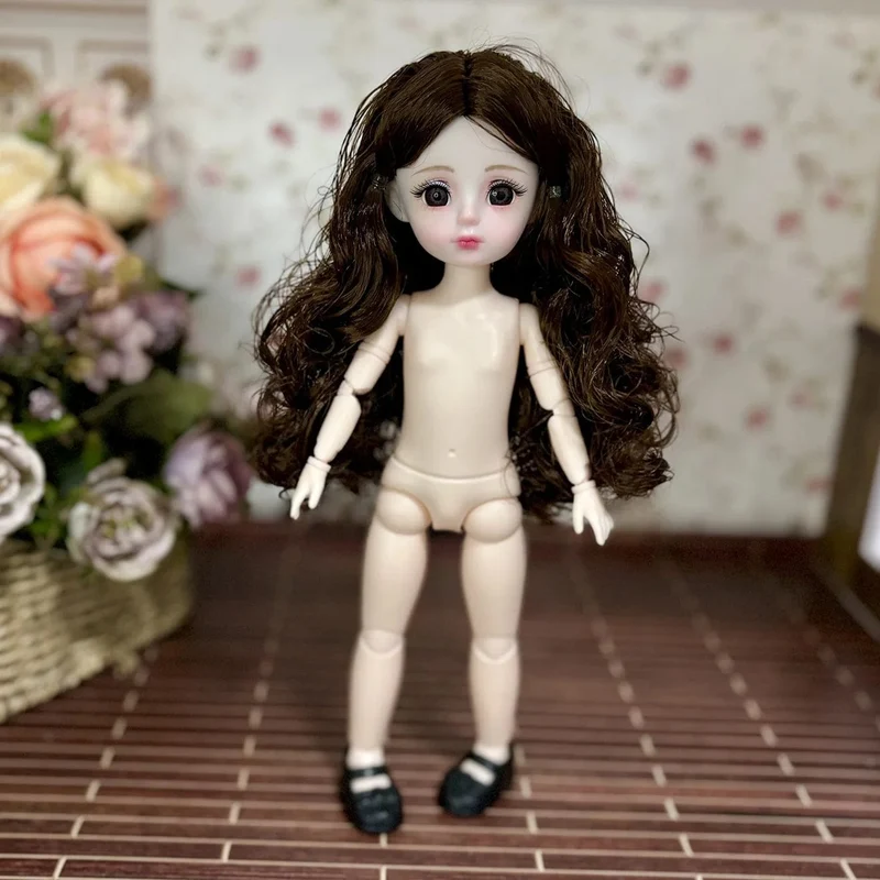 Kugelgelenkpuppe Spielzeug Bjd Puppen für Mädchen Puppen 1/6 Sternengraue Augen 30cm Lolita Modekleid DIY Spielzeug Kinder Geburtstagsgeschenke