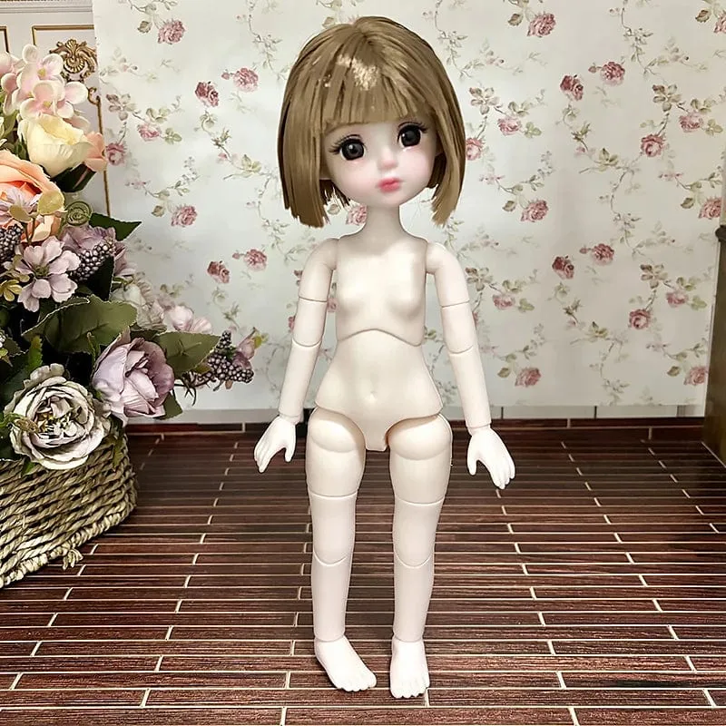 Kugelgelenkpuppe Spielzeug Bjd Puppen für Mädchen Puppen 1/6 Sternengraue Augen 30cm Lolita Modekleid DIY Spielzeug Kinder Geburtstagsgeschenke