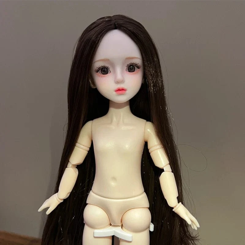 Kugelgelenkpuppe Spielzeug Bjd Puppen für Mädchen Puppen 1/6 Sternengraue Augen 30cm Lolita Modekleid DIY Spielzeug Kinder Geburtstagsgeschenke