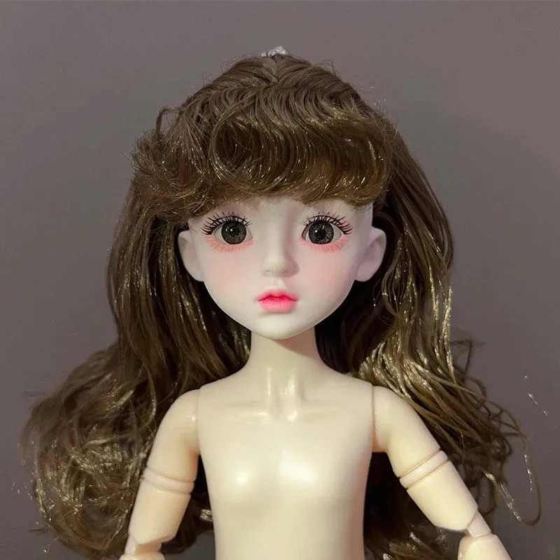 Kugelgelenkpuppe Spielzeug Bjd Puppen für Mädchen Puppen 1/6 Sternengraue Augen 30cm Lolita Modekleid DIY Spielzeug Kinder Geburtstagsgeschenke