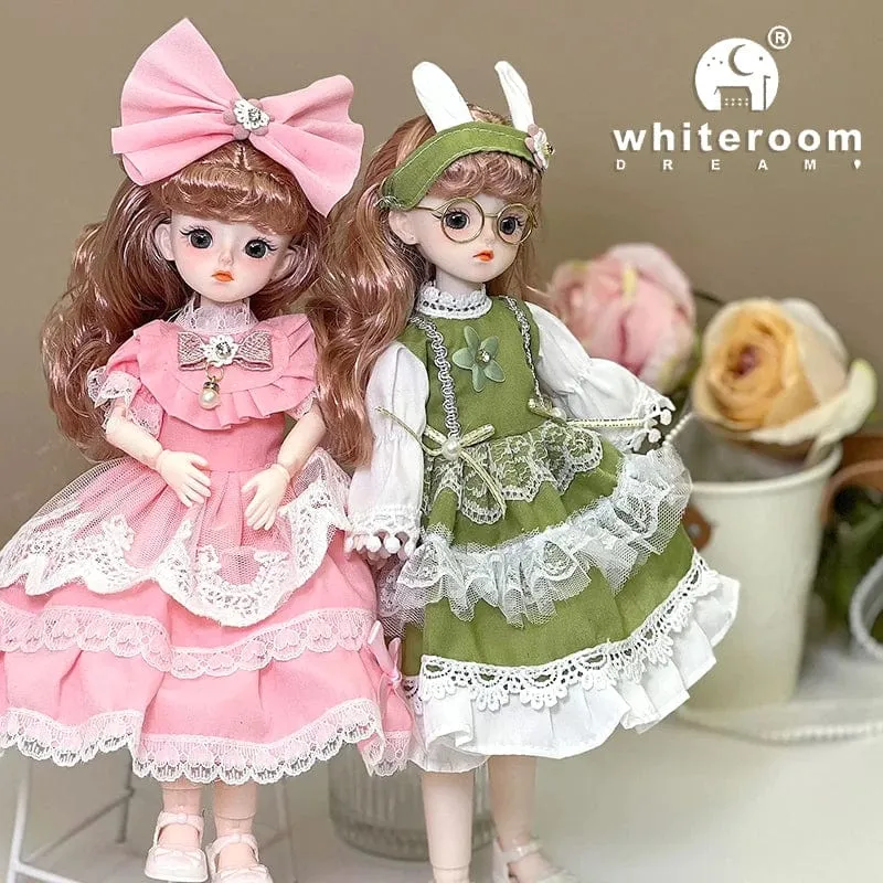 Kugelgelenkpuppe Spielzeug Bjd Puppen für Mädchen Puppen 1/6 Sternengraue Augen 30cm Lolita Modekleid DIY Spielzeug Kinder Geburtstagsgeschenke