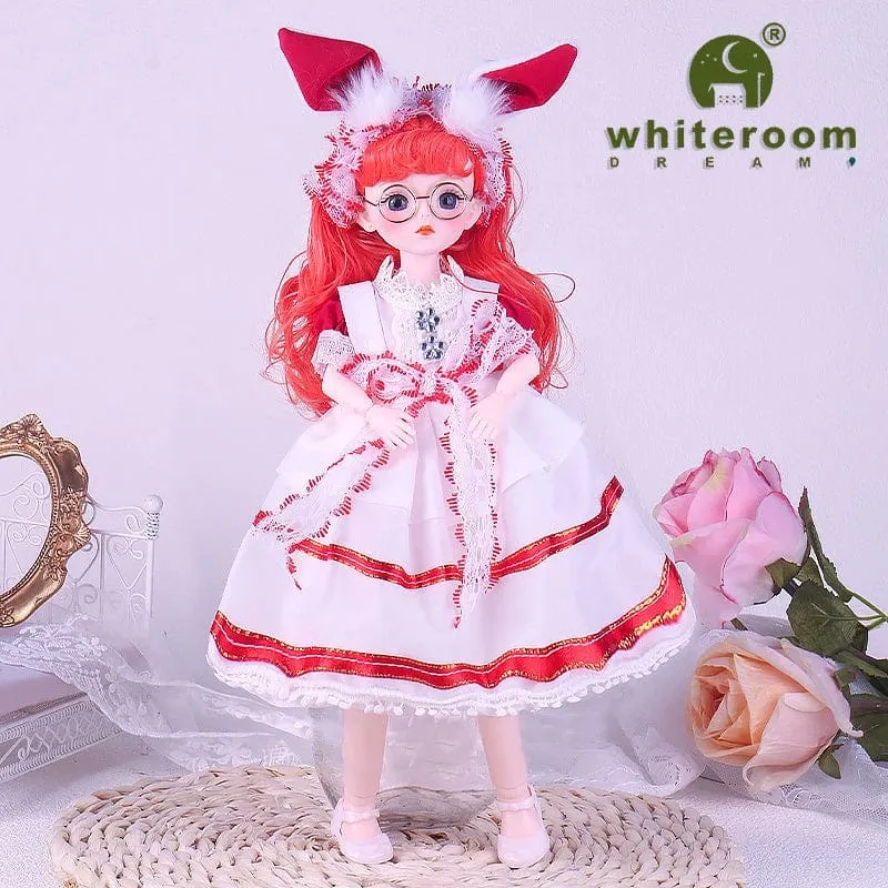 Kugelgelenkpuppe Spielzeug Bjd Puppen für Mädchen Puppen 1/6 Sternengraue Augen 30cm Lolita Modekleid DIY Spielzeug Kinder Geburtstagsgeschenke