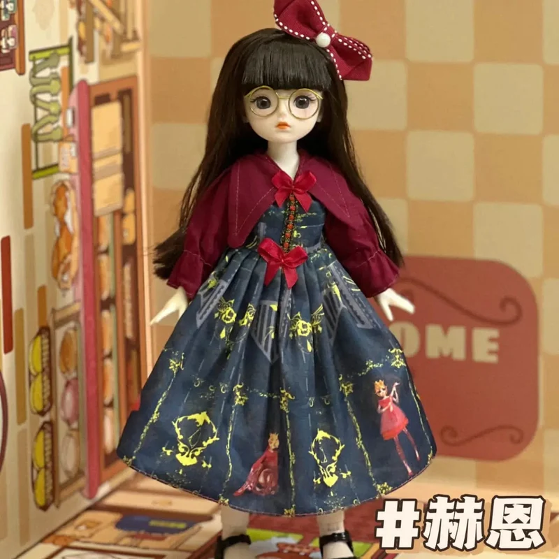 Kugelgelenkpuppe Spielzeug Bjd Puppen für Mädchen Puppen 1/6 Sternengraue Augen 30cm Lolita Modekleid DIY Spielzeug Kinder Geburtstagsgeschenke