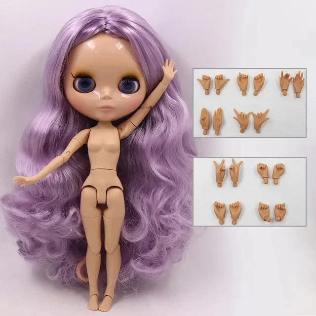 ICY DBS Blyth Puppe 1/6 bjd spielzeug joint körper tan haut puppe 30cm glänzendes gesicht für DIY custom puppe