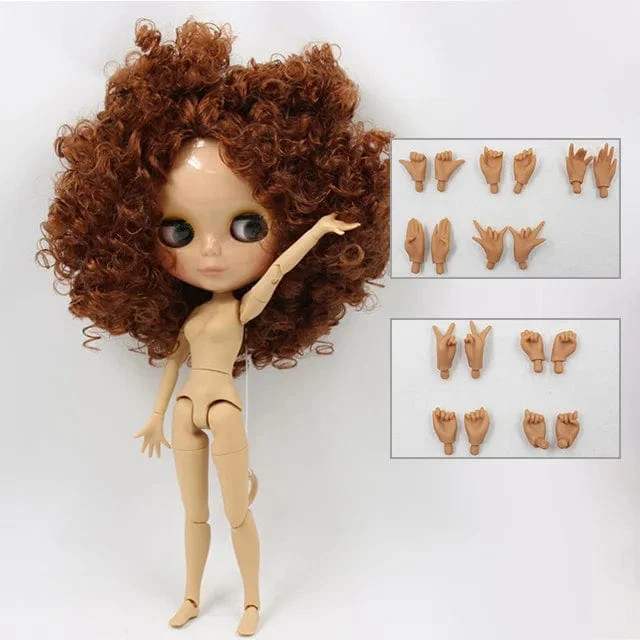 ICY DBS Blyth Puppe 1/6 bjd spielzeug joint körper tan haut puppe 30cm glänzendes gesicht für DIY custom puppe