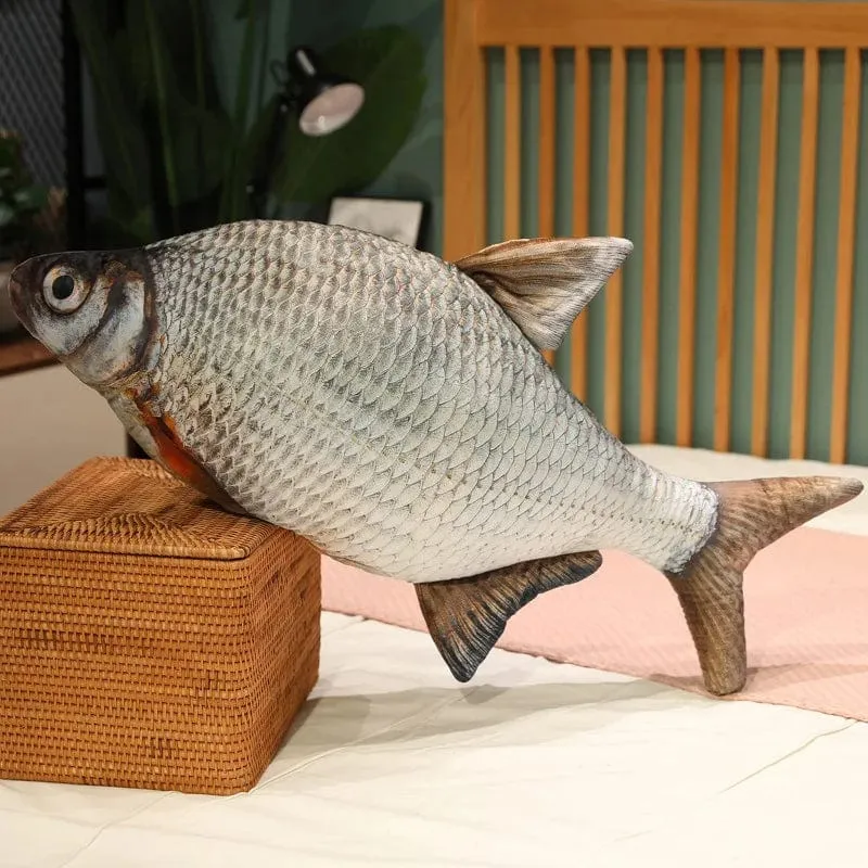 30-100 cm Simulation Lustiger Fisch Plüschtiere Gefülltes weiches Tier Karpfen Plüschkissen Kreatives Schlafkissen für Kinder Mädchen Weihnachtsgeschenk