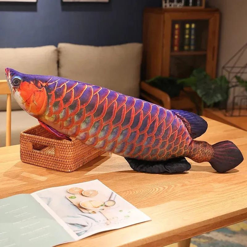 30-100 cm Simulation Lustiger Fisch Plüschtiere Gefülltes weiches Tier Karpfen Plüschkissen Kreatives Schlafkissen für Kinder Mädchen Weihnachtsgeschenk