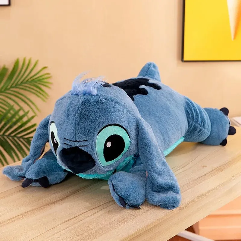 Welpe Stitch Puppe Blau Stitch Plüsch Langes Kissen Spielzeug Mädchen Schlafendes Bein Klemmen Plüschtier Puppe Kinder Geburtstag Kissen Geschenk
