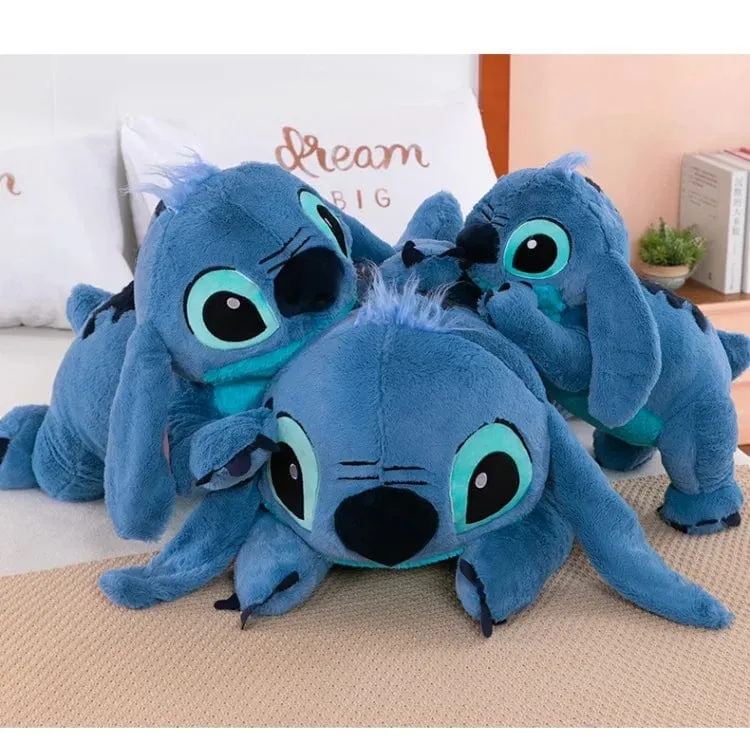 Welpe Stitch Puppe Blau Stitch Plüsch Langes Kissen Spielzeug Mädchen Schlafendes Bein Klemmen Plüschtier Puppe Kinder Geburtstag Kissen Geschenk