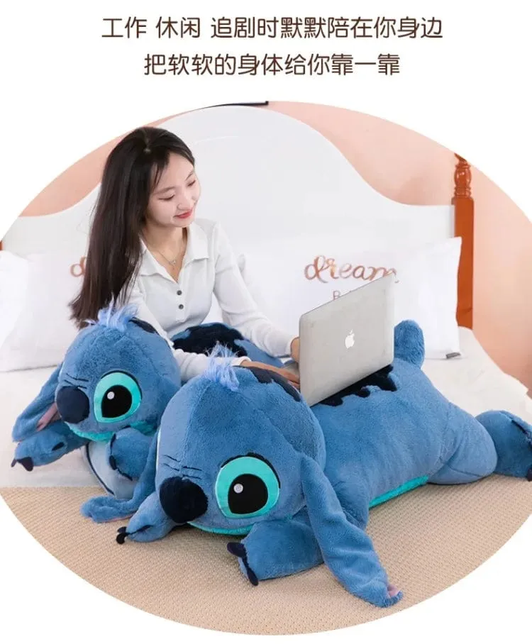 Welpe Stitch Puppe Blau Stitch Plüsch Langes Kissen Spielzeug Mädchen Schlafendes Bein Klemmen Plüschtier Puppe Kinder Geburtstag Kissen Geschenk