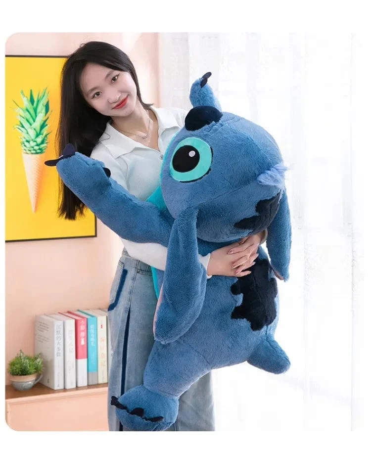 Welpe Stitch Puppe Blau Stitch Plüsch Langes Kissen Spielzeug Mädchen Schlafendes Bein Klemmen Plüschtier Puppe Kinder Geburtstag Kissen Geschenk