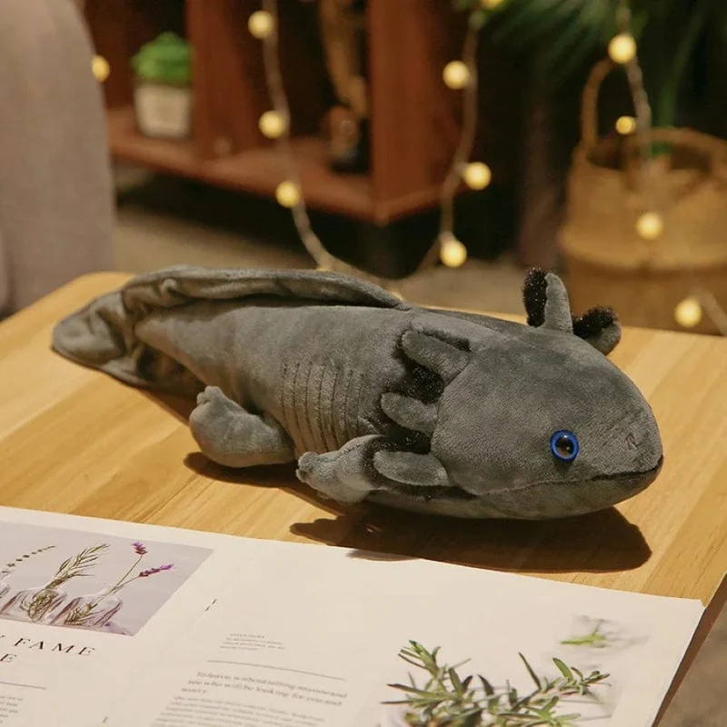 45 cm Kawaii Buntes Molch-Plüschtier Gefülltes süßes Axolotl Salamander Fuzzy-Plüschfisch-Beschwichtigungs-langes Kissen-Kissen Kindergeschenk