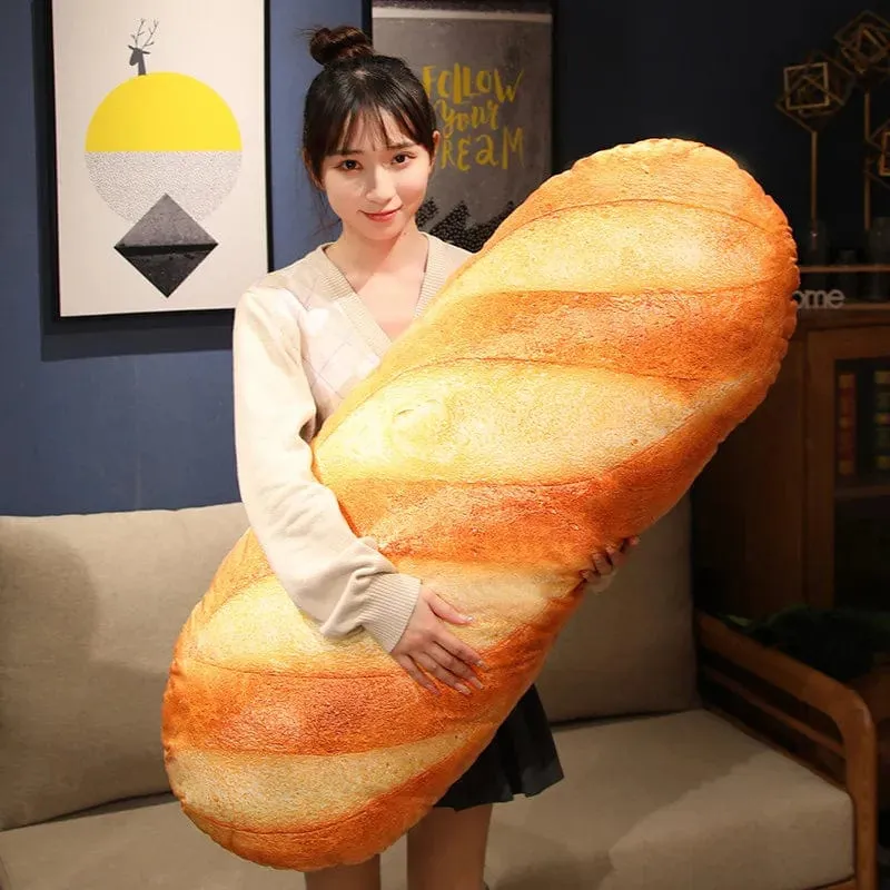 Französisches Brot Plüschkissen Gefülltes Druckbild Essen Plushie Peluche Party Prop Dekor Schlafender Begleiter Mann Geschenk