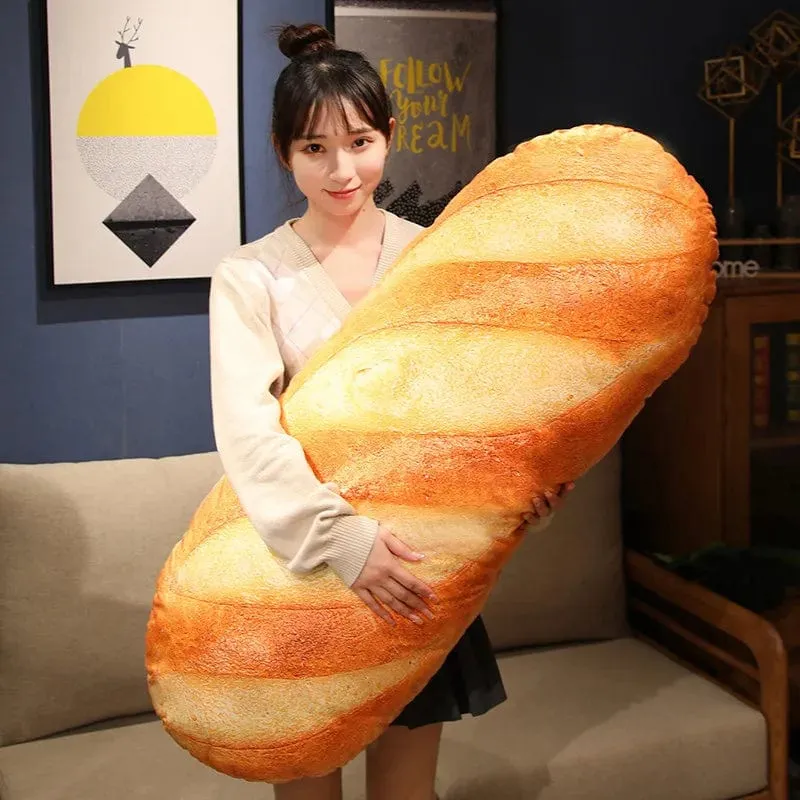 Französisches Brot Plüschkissen Gefülltes Druckbild Essen Plushie Peluche Party Prop Dekor Schlafender Begleiter Mann Geschenk