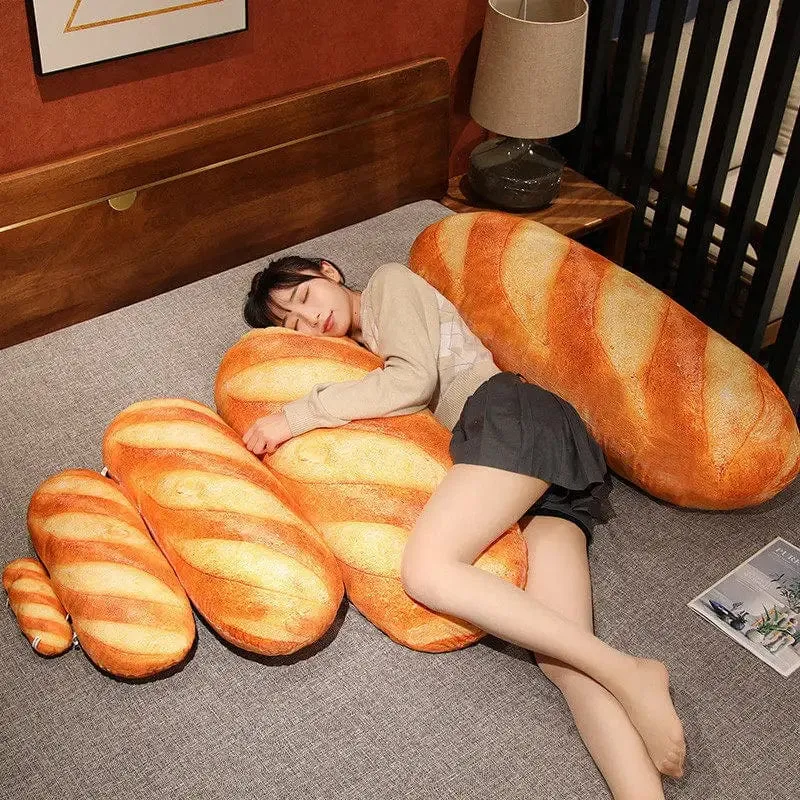 Französisches Brot Plüschkissen Gefülltes Druckbild Essen Plushie Peluche Party Prop Dekor Schlafender Begleiter Mann Geschenk