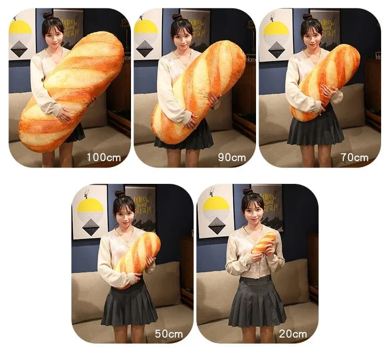 Französisches Brot Plüschkissen Gefülltes Druckbild Essen Plushie Peluche Party Prop Dekor Schlafender Begleiter Mann Geschenk