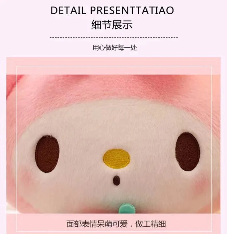 22/35cm Sanrio Erdbeere Kuromi Kissen Plüsch Spielzeug Mädchen Weiche Stofftier Spielzeug Erdbeere Melodie Puppe Geschenk