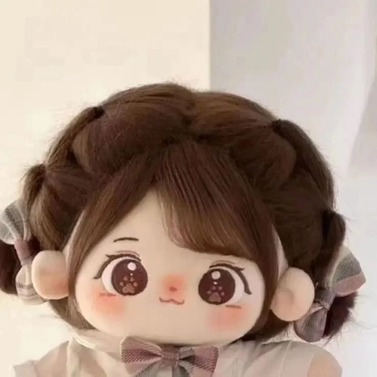20 cm Kawaii Baumwollpuppen Anime Plüsch Anpassbare Figur Miaomiao Nackte Figur Puppe Tragbare Kleidung Anziehgeschenke