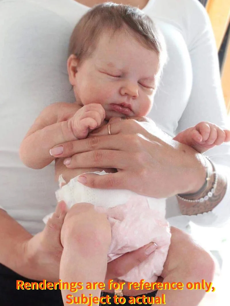50 cm Volle Körper Silikon Vinyl Reborn Mädchen Puppe Handgemachte Neugeborenen Bebe Puppe Für Kinder Geschenke