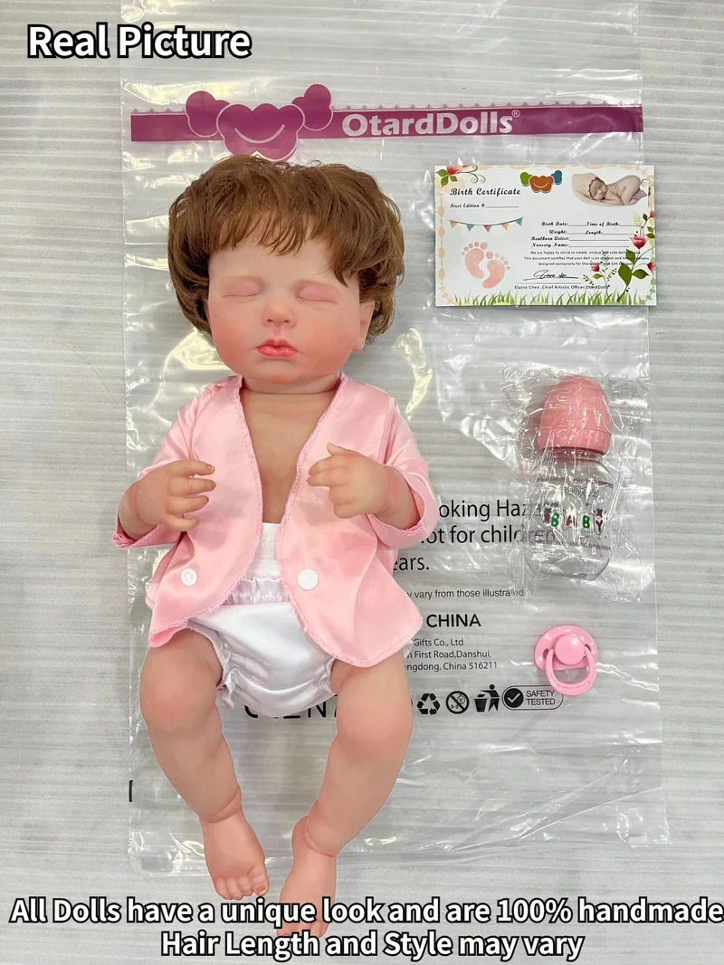 50 cm Volle Körper Silikon Vinyl Reborn Mädchen Puppe Handgemachte Neugeborenen Bebe Puppe Für Kinder Geschenke